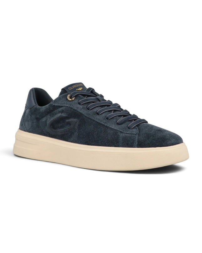 Sneakers Bassa Uomo in Camoscio Blu | Alberto Guardiani AERIS TOP SUEDE BLUE NAVY Alberto Guardiani 
