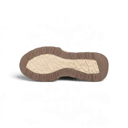 Sneakers Bassa Uomo in Camoscio e Tessuto Marrone Moro | Alberto Guardiani LEVANTE KNIT DARK BROWN Alberto Guardiani 