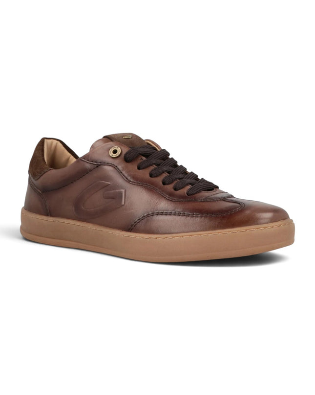 Sneakers Bassa Uomo in Pelle Marrone | Alberto Guardiani LIBRA TOP DARK BROWN Alberto Guardiani 