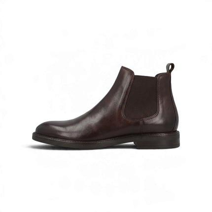 Stivaletto Chelsea da Uomo in Pelle Testa di Moro | Alberto Guardiani ZENO CHELSEA DARK BROWN Alberto Guardiani 