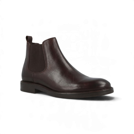 Stivaletto Chelsea da Uomo in Pelle Testa di Moro | Alberto Guardiani ZENO CHELSEA DARK BROWN Alberto Guardiani 