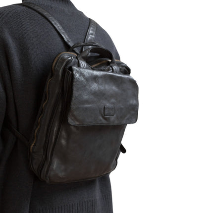 Zaino Multitasche in Pelle Vacchetta Nera | Biba ALE1L BLACK Biba 