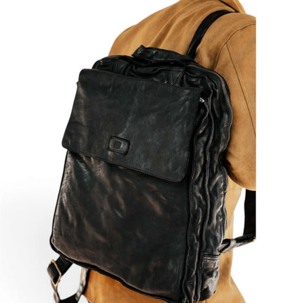 Zaino Multitasche in Pelle Vacchetta Nera | Biba ALE1L BLACK Biba 