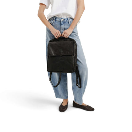 Zaino Multitasche in Pelle Vacchetta Nera | Biba ALE1L BLACK Biba 