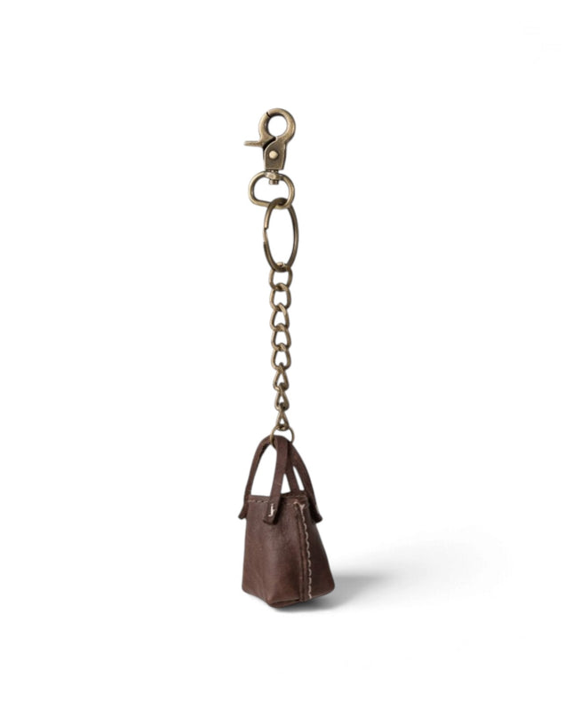 Portachiavi Borsa in Pelle Marrone | Biba BMB1L DARK BROWN Biba 