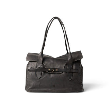 Borsa Postina Birkin Donna Pelle in Vacchetta Nera | Biba KLL1L BLACK Biba 