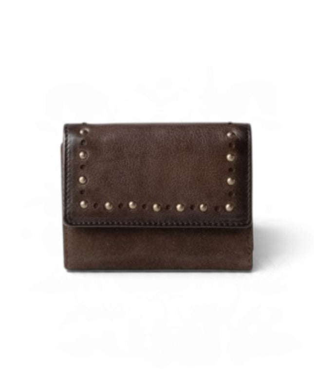 Portafogli Donna in Pelle Vacchetta Marrone | Biba LEF3L DARK BROWN Biba 