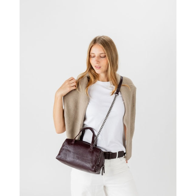 Borsa Donna con Tracolla in Pelle Bordo | Biba MED1L BURGUNDY Biba 