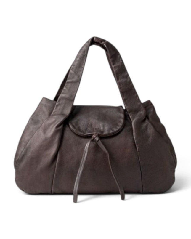Borsa a Spalla in Pelle Marrone | Biba OXF1L DARK BROWN Biba 
