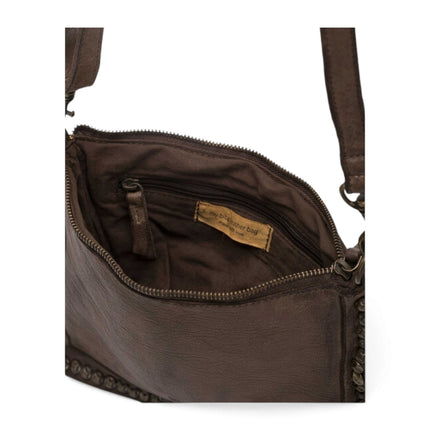 Borsa con Tracolla e Manetta in Pelle Marrone | Biba POR2L DARK BROWN Biba 