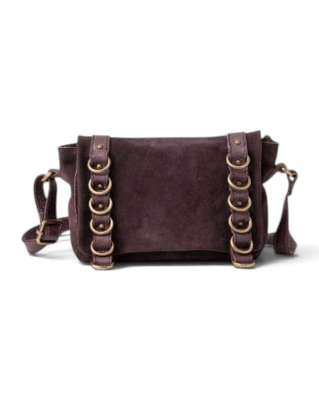 Borsa Donna con Patta e Tracolla in Camoscio Bordo | Biba RGG1L BURGUNDY Biba 