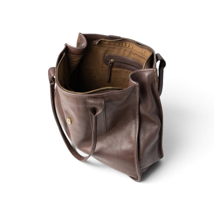 Borsa Shopper Donna a Spalla in Pelle Marrone Moro | Biba RUE1L DARK BROWN Biba 