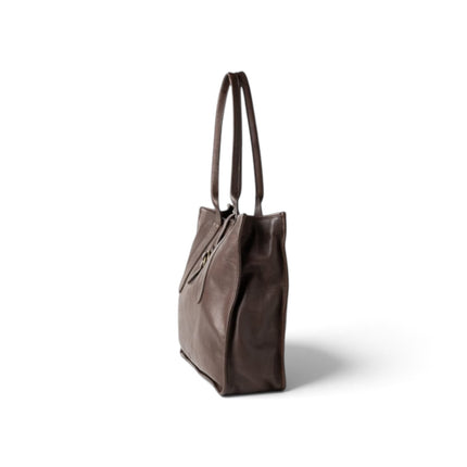 Borsa Shopper Donna a Spalla in Pelle Marrone Moro | Biba RUE1L DARK BROWN Biba 