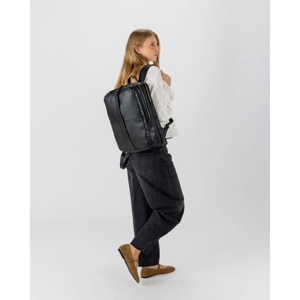 Zaino Multitasche in Pelle Vacchetta Nera | Biba TUR1L BLACK Biba 