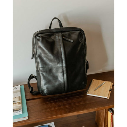 Zaino Multitasche in Pelle Vacchetta Nera | Biba TUR1L BLACK Biba 