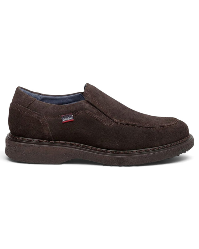 Slipon Mocassino Uomo in Camoscio Marrone | Callaghan 12304 FREE CREP SUEDE BROWN Callaghan 