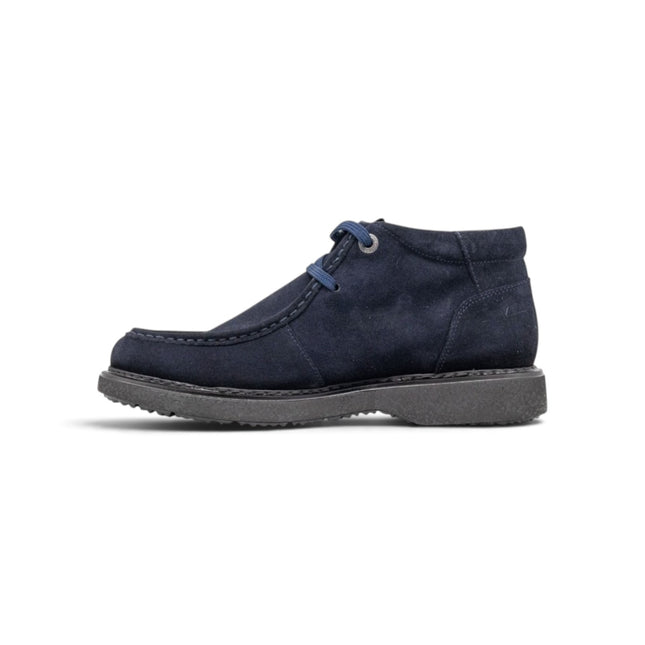 Polacchine Wallabee Uomo in Camoscio Blu | Callaghan 12307 FREE CREP SUEDE BLUE Callaghan 