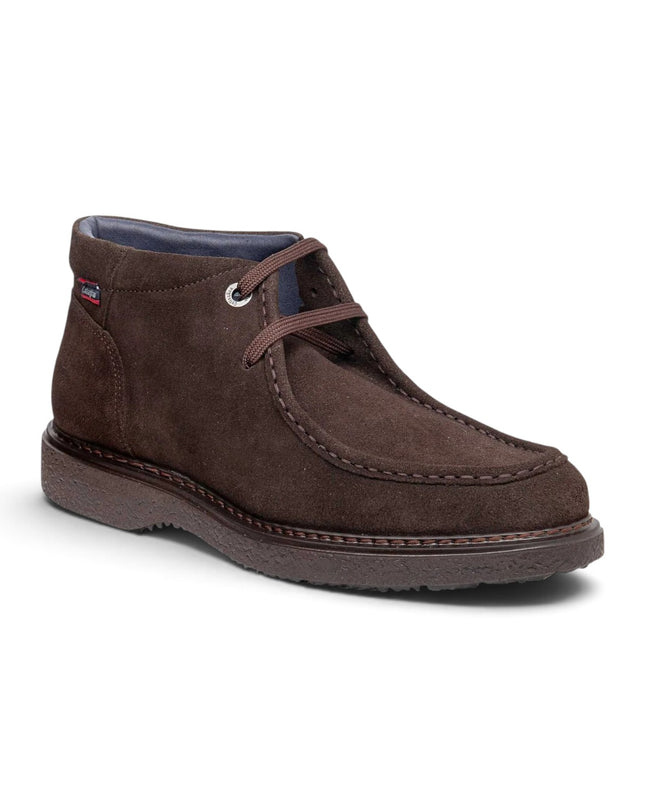 Polacchine Wallabee Uomo in Camoscio Marrone | Callaghan 12307 FREE CREP SUEDE BROWN Callaghan 