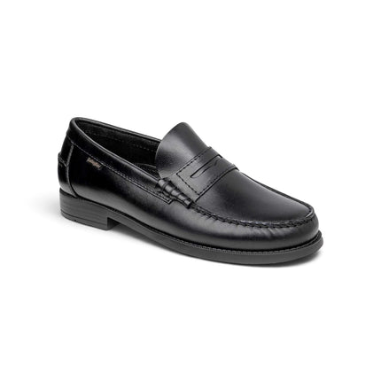 Mocassini Uomo College in Pelle Nera | Callaghan 16100 PURE CONFORT AMER BLACK Callaghan 