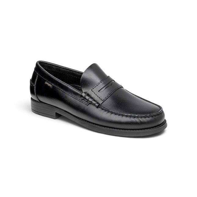 Mocassini Uomo College in Pelle Nera | Callaghan 16100 PURE CONFORT AMER BLACK Callaghan 