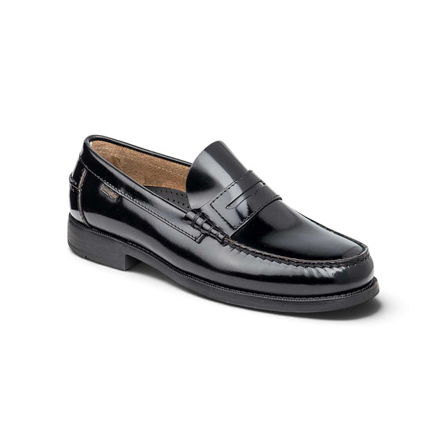 Mocassini Uomo College in Pelle Lucida Nera | Callaghan 16100 PURE CONFORT FLORENTIC BLACK Callaghan 
