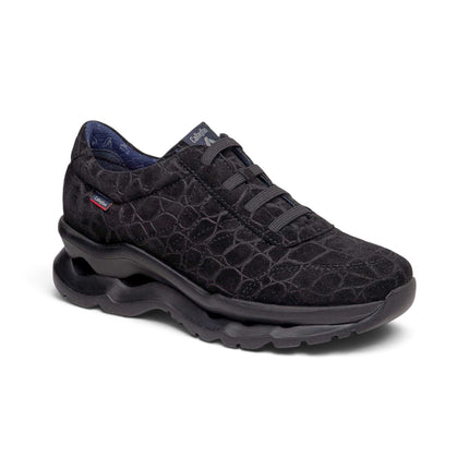 Sneakers Slipon Donna in Camoscio Cocco Nero | Callaghan 18822 SOLE MARTELLO BLACK Callaghan 