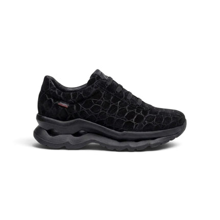 Sneakers Slipon Donna in Camoscio Cocco Nero | Callaghan 18822 SOLE MARTELLO BLACK Callaghan 