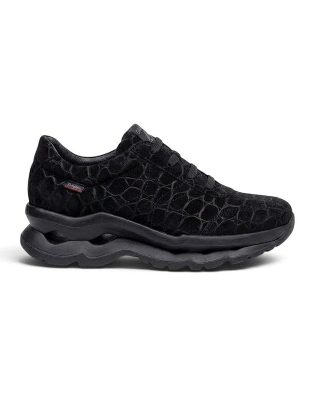 Sneakers Slipon Donna in Camoscio Cocco Nero | Callaghan 18822 SOLE MARTELLO BLACK Callaghan 