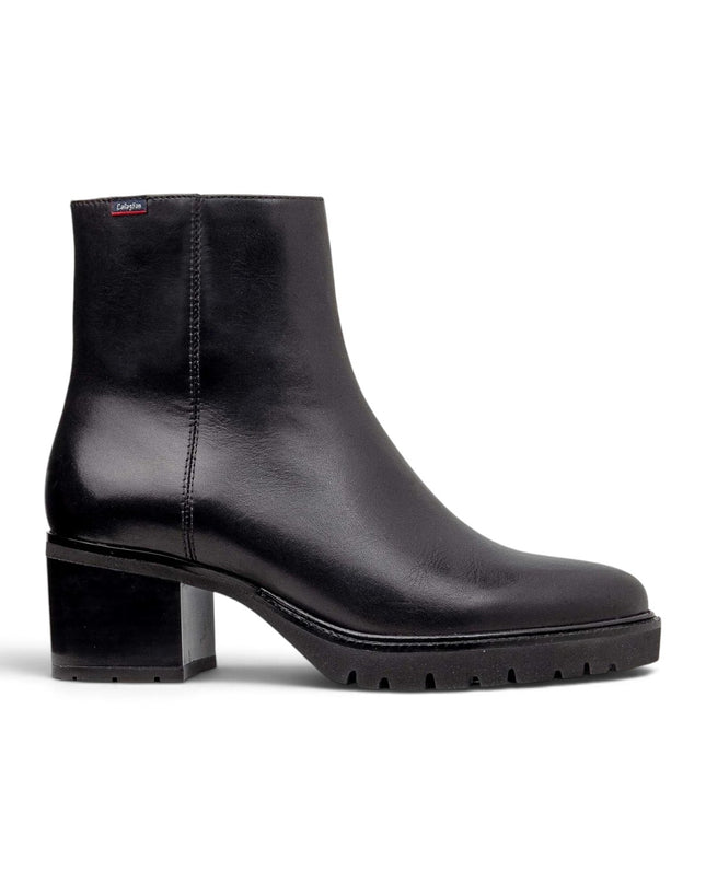Stivletti Donna con Tacco e Plateau in Pelle Nera | Callaghan 37201 LAURA BLACK Callaghan 