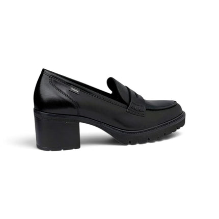 Mocassini Donna con Tacco e Plateau in Pelle Nera | Callaghan 37205 LAURA BLACK Callaghan 