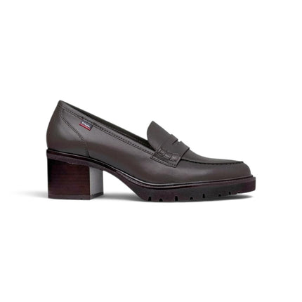 Mocassini Donna con Tacco e Plateau in Pelle Moro | Callaghan 37205 LAURA BROWN Callaghan 