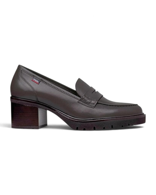 Mocassini Donna con Tacco e Plateau in Pelle Moro | Callaghan 37205 LAURA BROWN Callaghan 