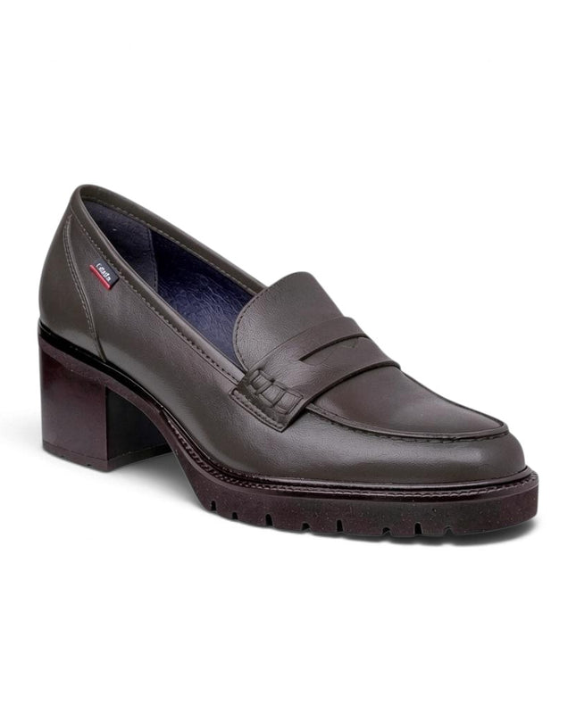Mocassini Donna con Tacco e Plateau in Pelle Moro | Callaghan 37205 LAURA BROWN Callaghan 