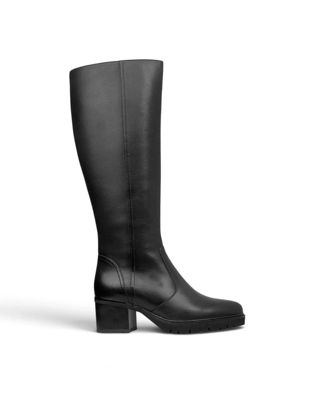Stivlai Donna con Tacco e Plateau in Pelle Nera | Callaghan 37206 LAURA BLACK Callaghan 