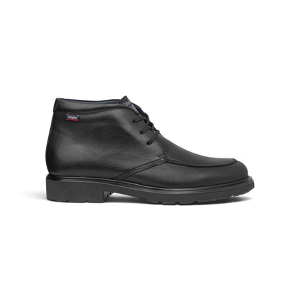 Polacchine Uomo con Lacci in Pelle Nera | Callaghan 52802 WHO PELLE BLACK Callaghan 