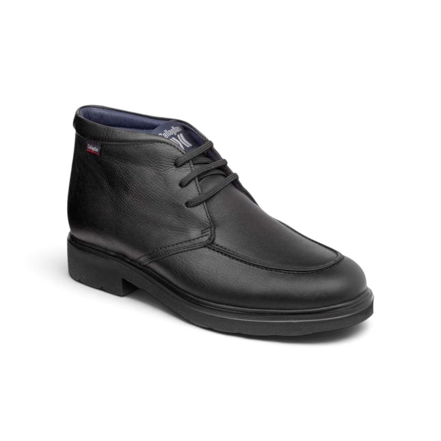 Polacchine Uomo con Lacci in Pelle Nera | Callaghan 52802 WHO PELLE BLACK Callaghan 