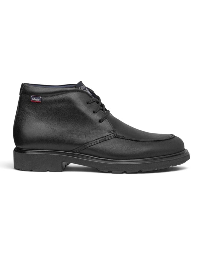 Polacchine Uomo con Lacci in Pelle Nera | Callaghan 52802 WHO PELLE BLACK Callaghan 
