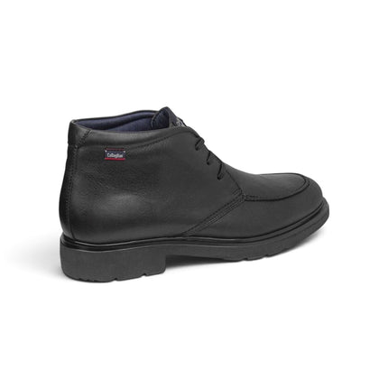 Polacchine Uomo con Lacci in Pelle Nera | Callaghan 52802 WHO PELLE BLACK Callaghan 