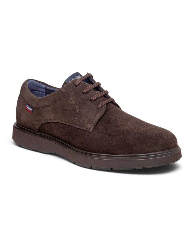 Francesina Stringata Liscia da Uomo in Camoscio Marrone | Callaghan 53004 ALAN SUEDE BROWN Callaghan 