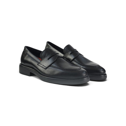 Mocassini Uomo con Bendina in Pelle Nera | Callaghan 59803 CLASSI PELLE BLACK Callaghan 