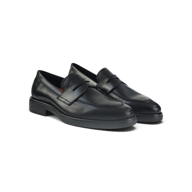 Mocassini Uomo con Bendina in Pelle Nera | Callaghan 59803 CLASSI PELLE BLACK Callaghan 