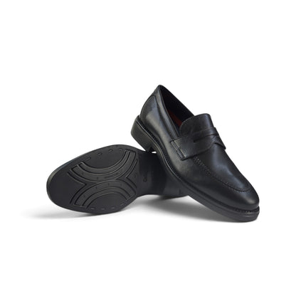 Mocassini Uomo con Bendina in Pelle Nera | Callaghan 59803 CLASSI PELLE BLACK Callaghan 
