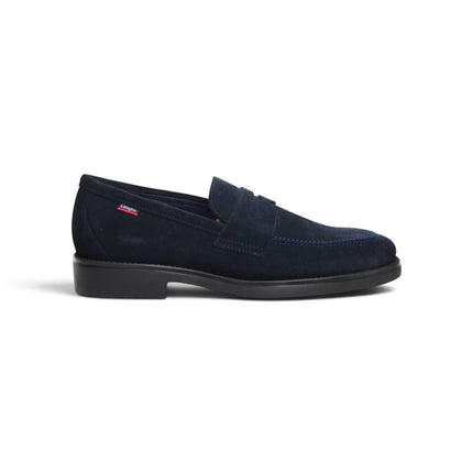 Mocassini Uomo con Bendina in Camoscio Blu | Callaghan 59803 CLASSI SUEDE BLUE Callaghan 