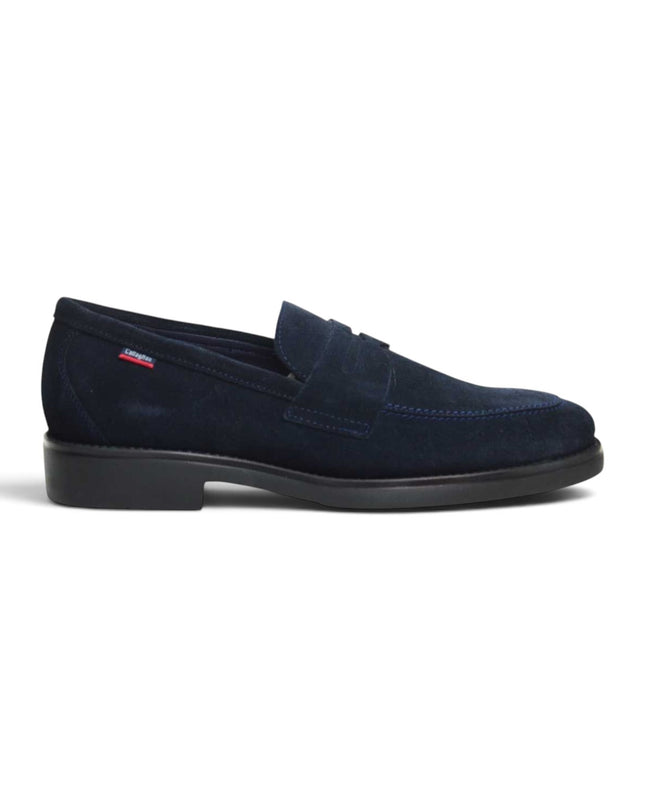 Mocassini Uomo con Bendina in Camoscio Blu | Callaghan 59803 CLASSI SUEDE BLUE Callaghan 