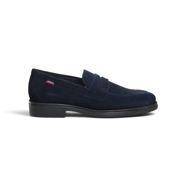 Mocassini Uomo con Bendina in Camoscio Blu | Callaghan 59803 CLASSI SUEDE BLUE Callaghan 