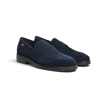 Mocassini Uomo con Bendina in Camoscio Blu | Callaghan 59803 CLASSI SUEDE BLUE Callaghan 