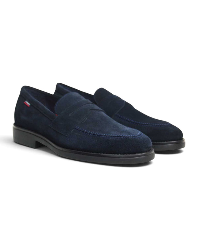 Mocassini Uomo con Bendina in Camoscio Blu | Callaghan 59803 CLASSI SUEDE BLUE Callaghan 