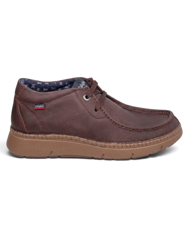 Polacchine Wallabee Uomo in Pelle Marrone | Callaghan 60701 NOBU PELLE BROWN Callaghan 