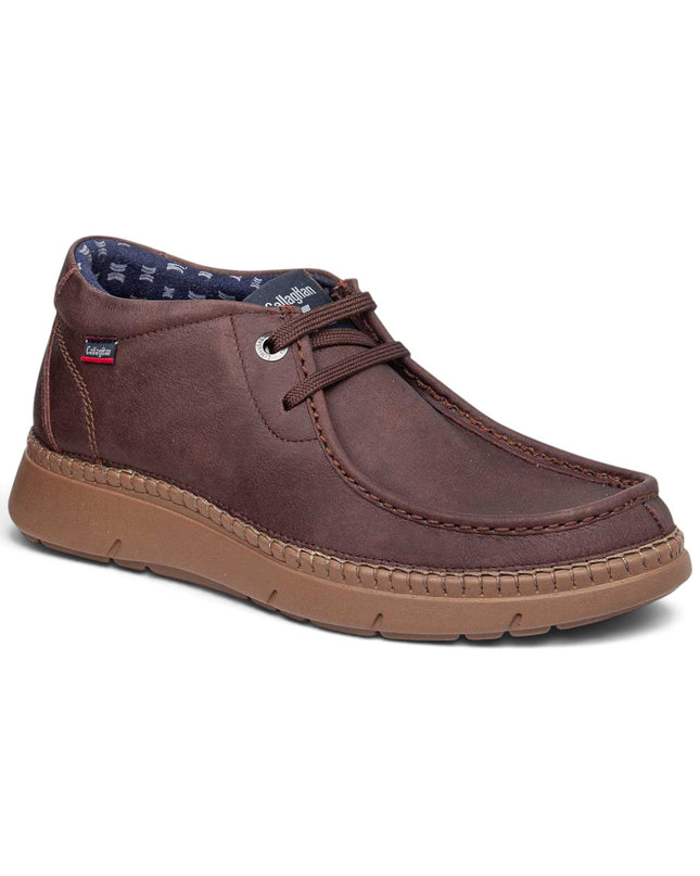 Polacchine Wallabee Uomo in Pelle Marrone | Callaghan 60701 NOBU PELLE BROWN Callaghan 