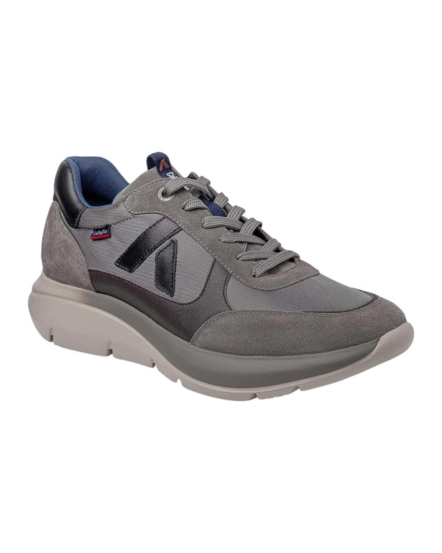 Sneakers Algoritmo Uomo in Camoscio e Tessuto Grigio Multi | Callaghan 61208 ALGORITMO NUTRIA Callaghan 